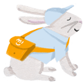 Bunny mailman_eye close_Orange