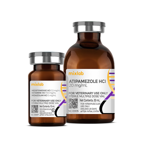 MKM Kit (Sedation & Reversal) (Medetomidine Ketamine Midazolam 3.3 150 5 mg ml 10ml vial + Atipamezole 20mg ml 30ml vial)