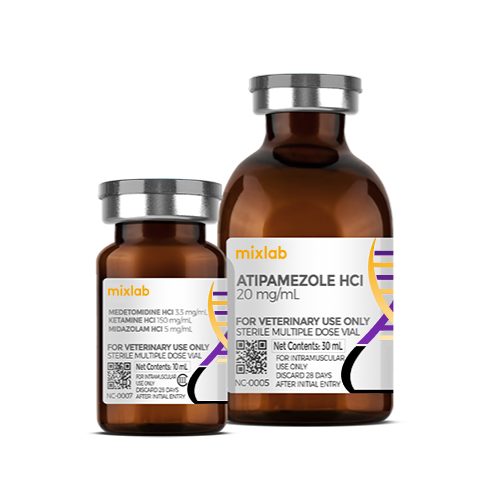 MKM Kit (Sedation & Reversal) (Medetomidine Ketamine Midazolam 3.3 150 5 mg ml 10ml vial + Atipamezole 20mg ml 30ml vial)
